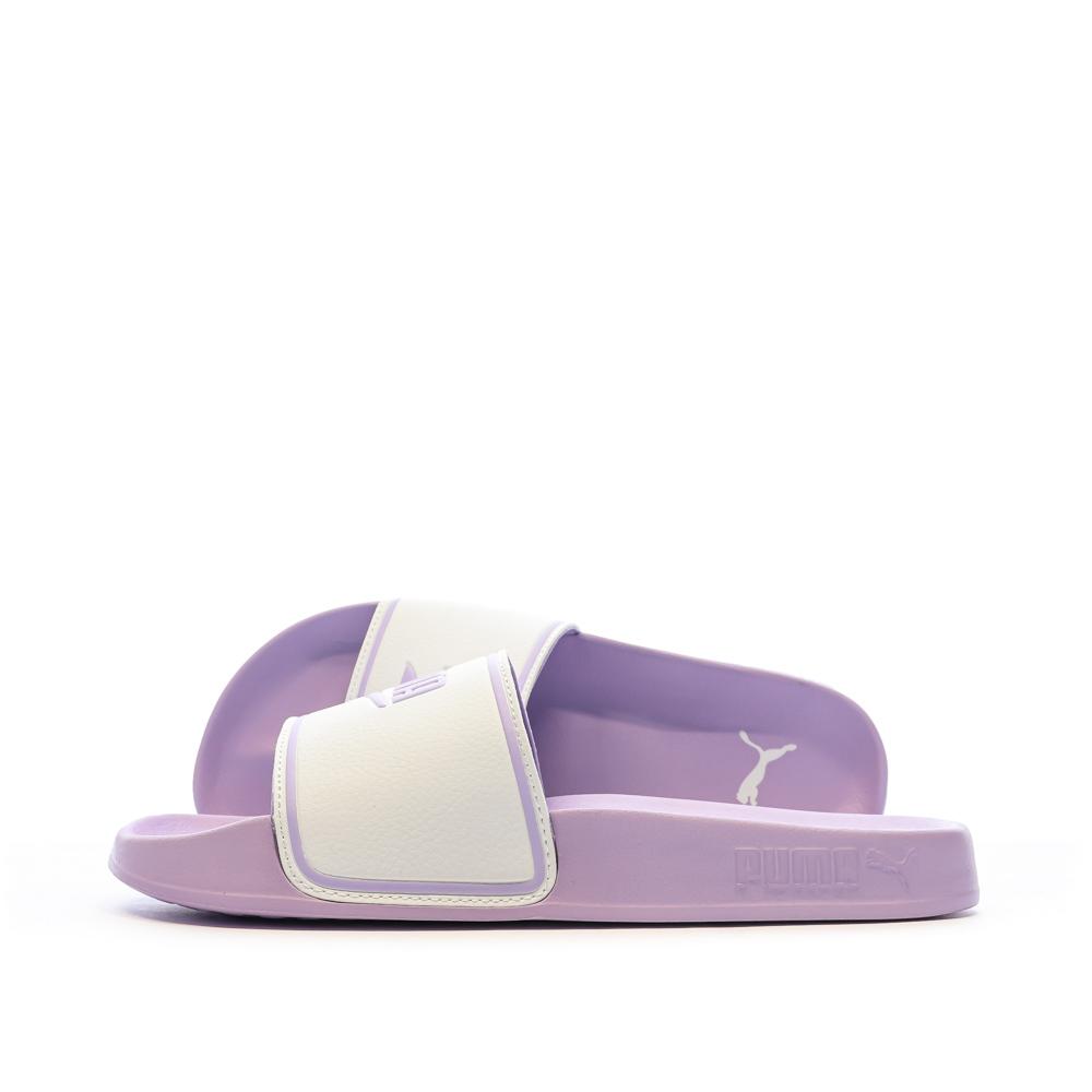 Puma Claquettes Violettes/Blanches Femme Puma Leadcat 2.0 Elevate