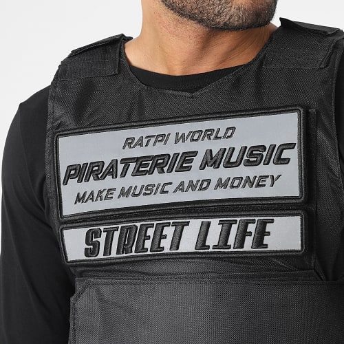 Gilet Ratpi World Réfléchissant Noir