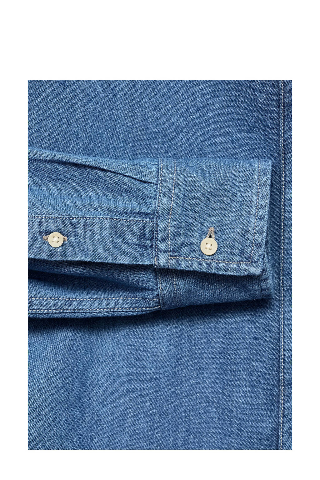 MANGO TEEN overhemd medium blue denim