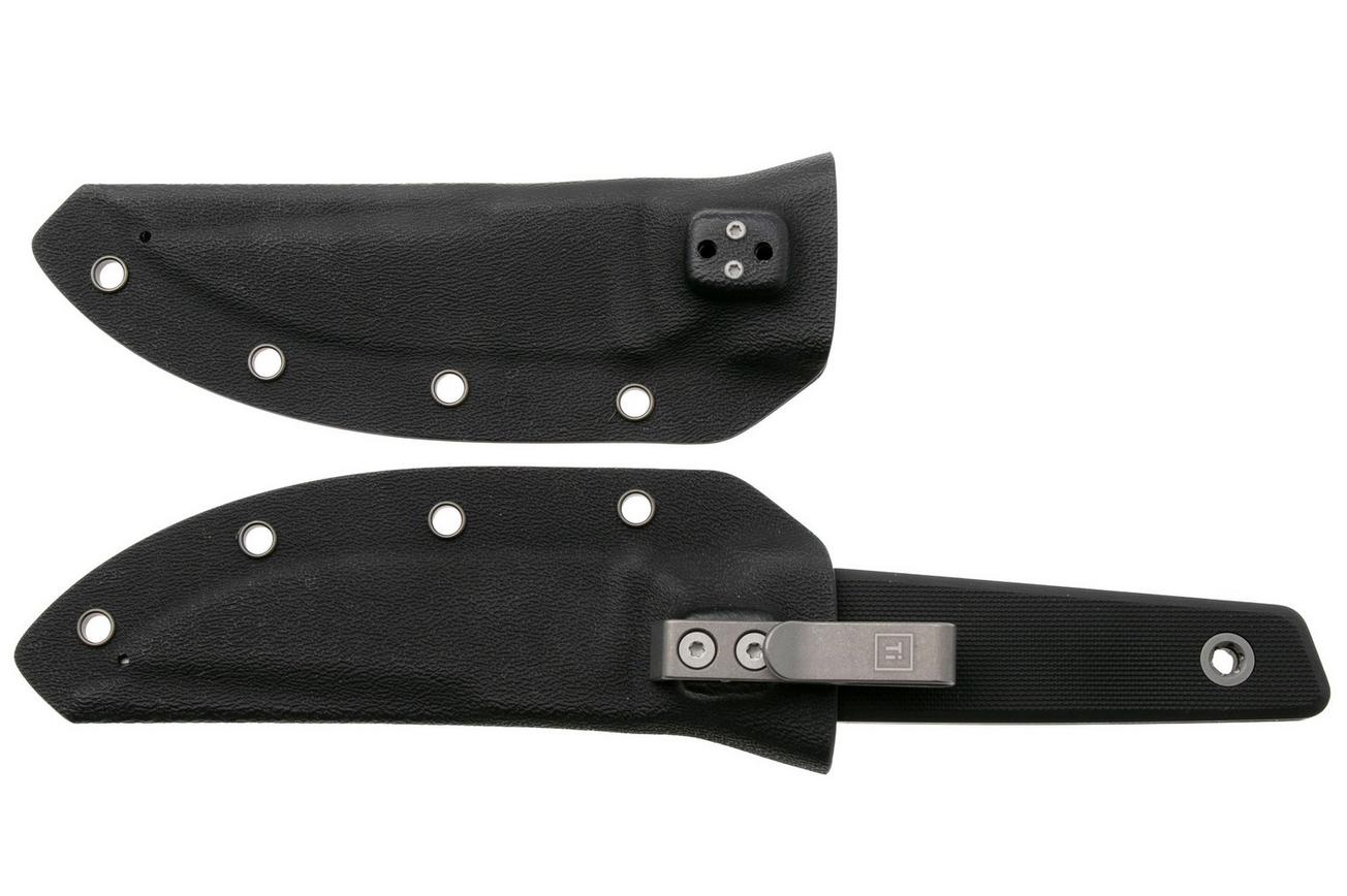 Big Idea Design USA Signal USA-SGN-BLC-NITROV, Stonewashed Nitro-V, Black G10 vaststaand mes