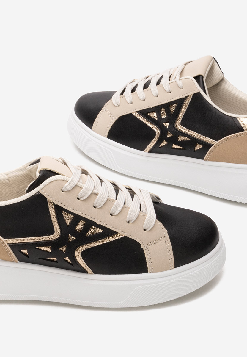 Baskets pour femme noirs Elizebeth