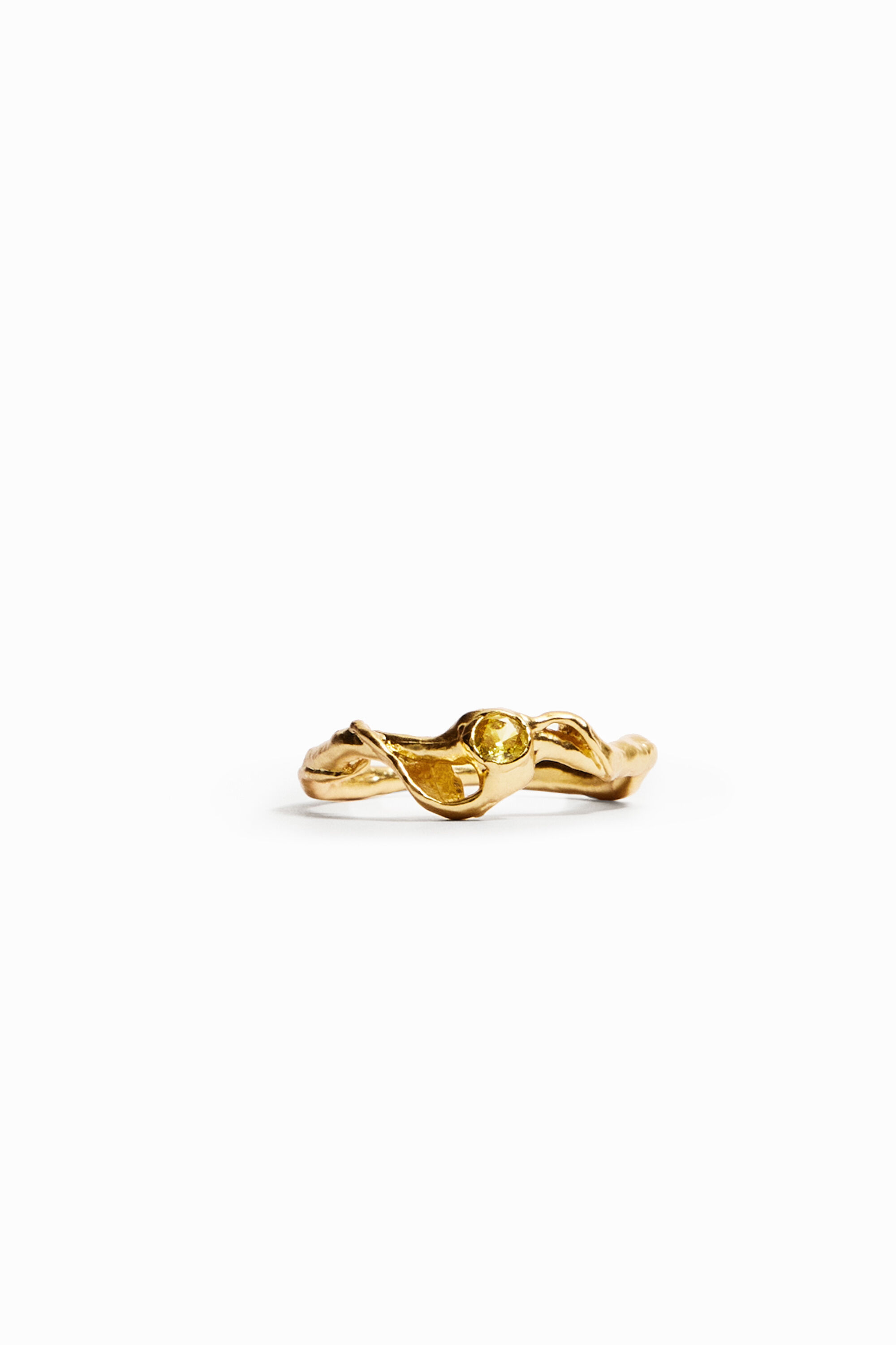 Bague zirconite plaquée or Zalio
