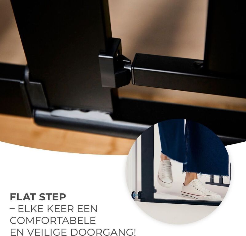 Kinderkraft - LOCK&GO - Deurveiligheidshek - Klembaar - Zwart