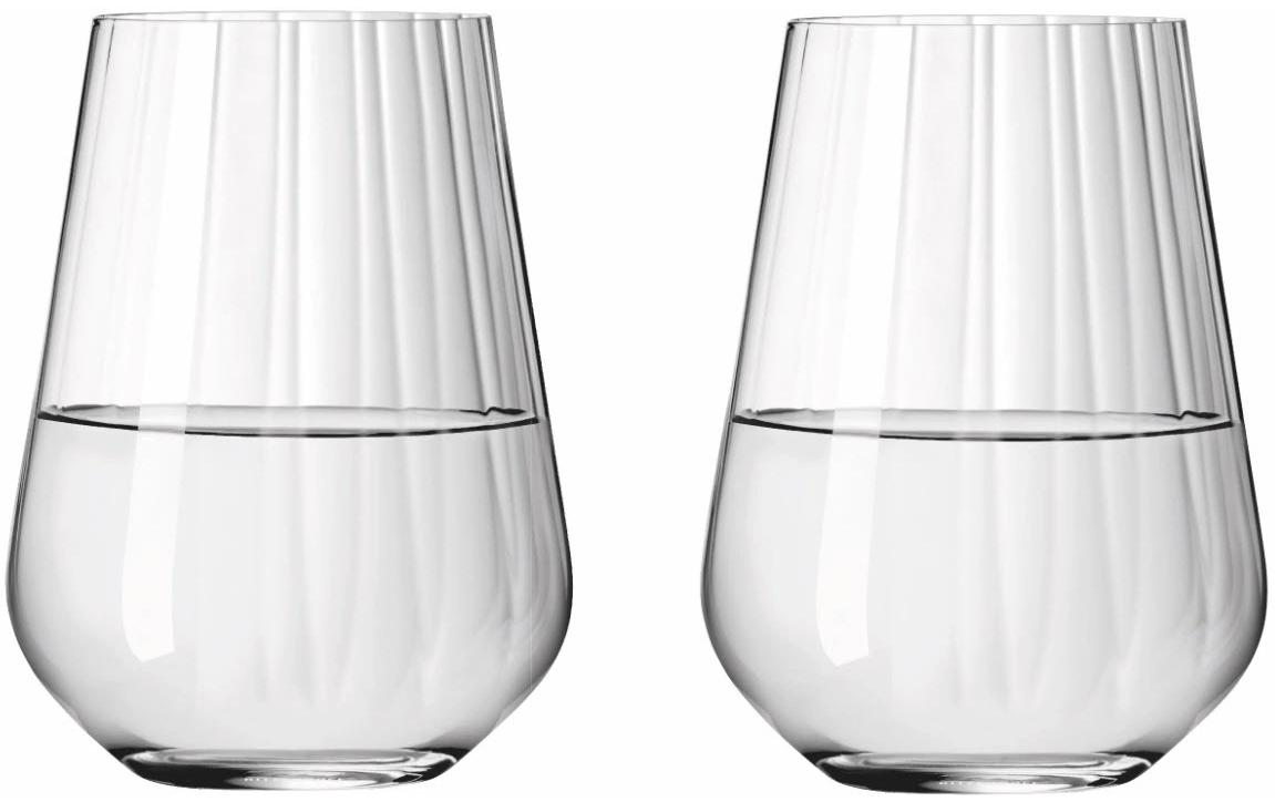 Trinkglas Sternenschliff No 2. 540 ml, 2 Stück, TransparentWasserglas-Set