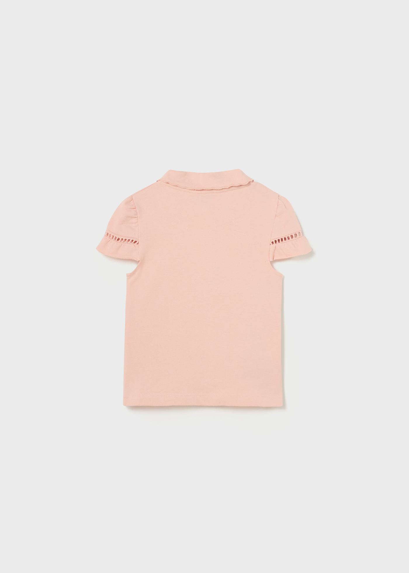 Camisa polo de manga curta em algodão sustentável para bebês