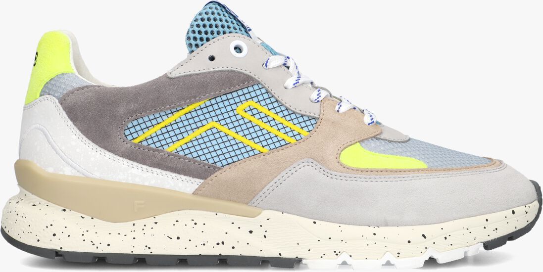 grijze floris van bommel lage sneakers sfm-10243 de treener