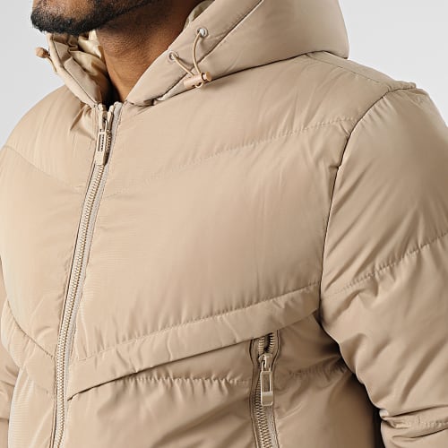 Doudoune Capuche Beige