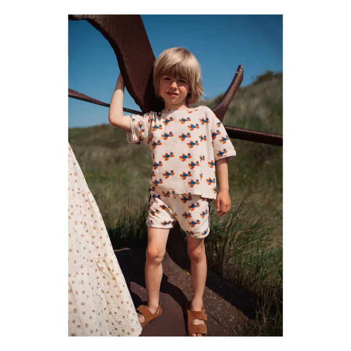 Daily Brat Short Oiseaux Eponge | Crème