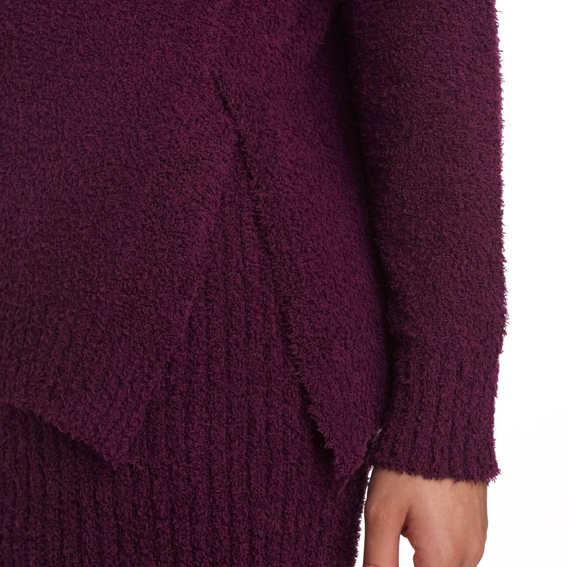 Gina Benotti Damen Pullover in Unifarben lila