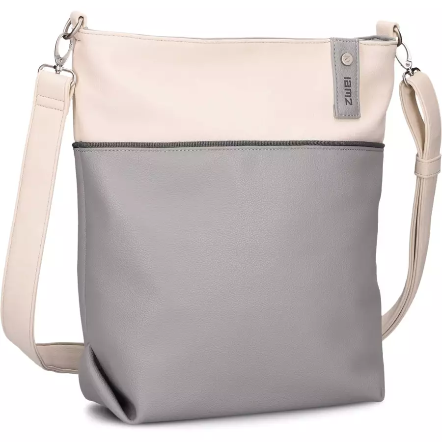 zwei Jana J12 - Schultertasche 33 cm foggy