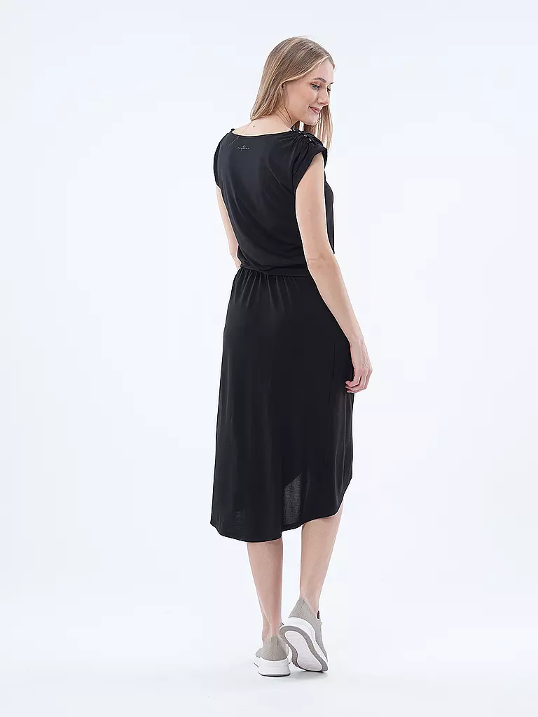 RAGWEAR Midikleid ETHANY schwarz