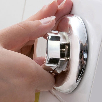 Lot de 4 grands crochets à ventouse Bestlock chrome