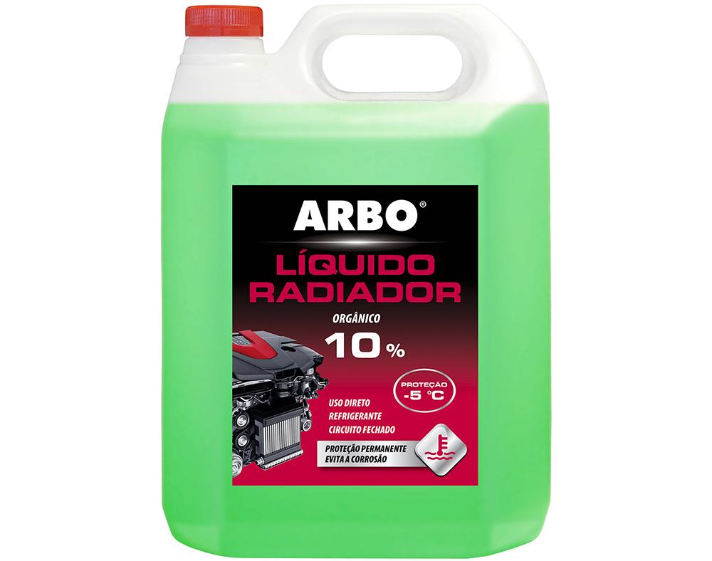 LÍQUIDO RADIADOR ARBO VERDE 10% 5 L