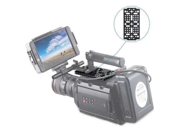 SmallRig 1681, Monteringsplate, Sort, Aluminium, 1/4, 3/8