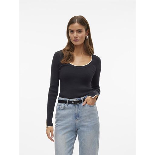 Vero Moda Joan Striktrøje, Black, L