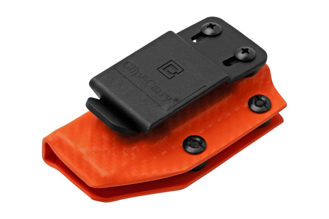Clip And Carry Kydex Sheath Gerber MP600, Carbon Fiber Orange GMP600-CF-ORNG riemholster