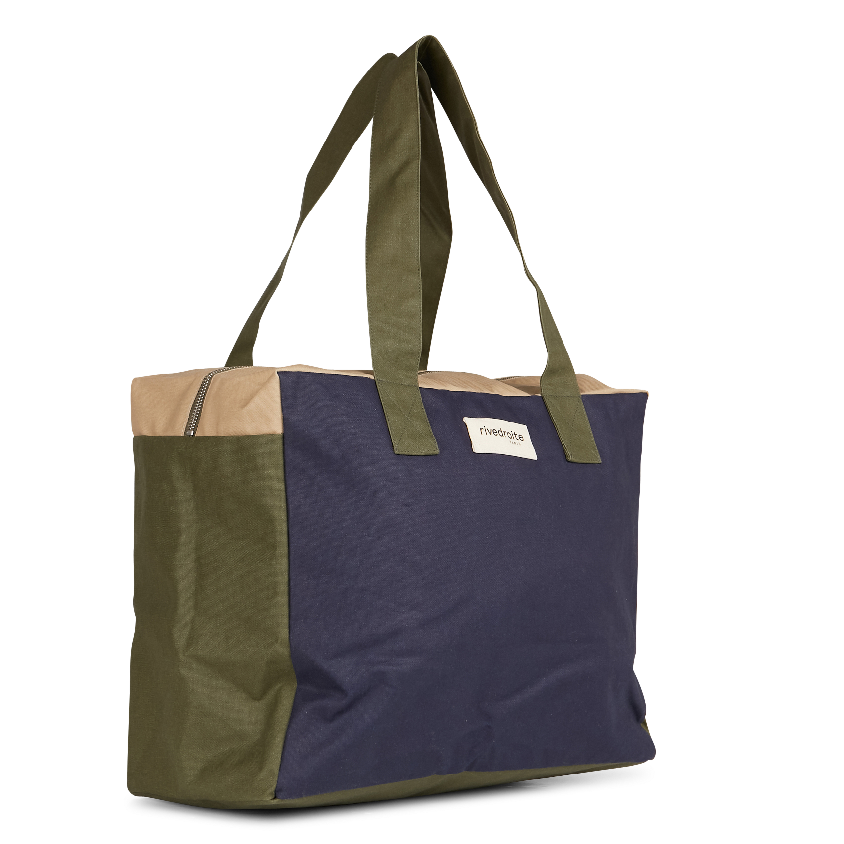 CELESTINS - Sac week-end en coton recyclé imprimé | Bleu