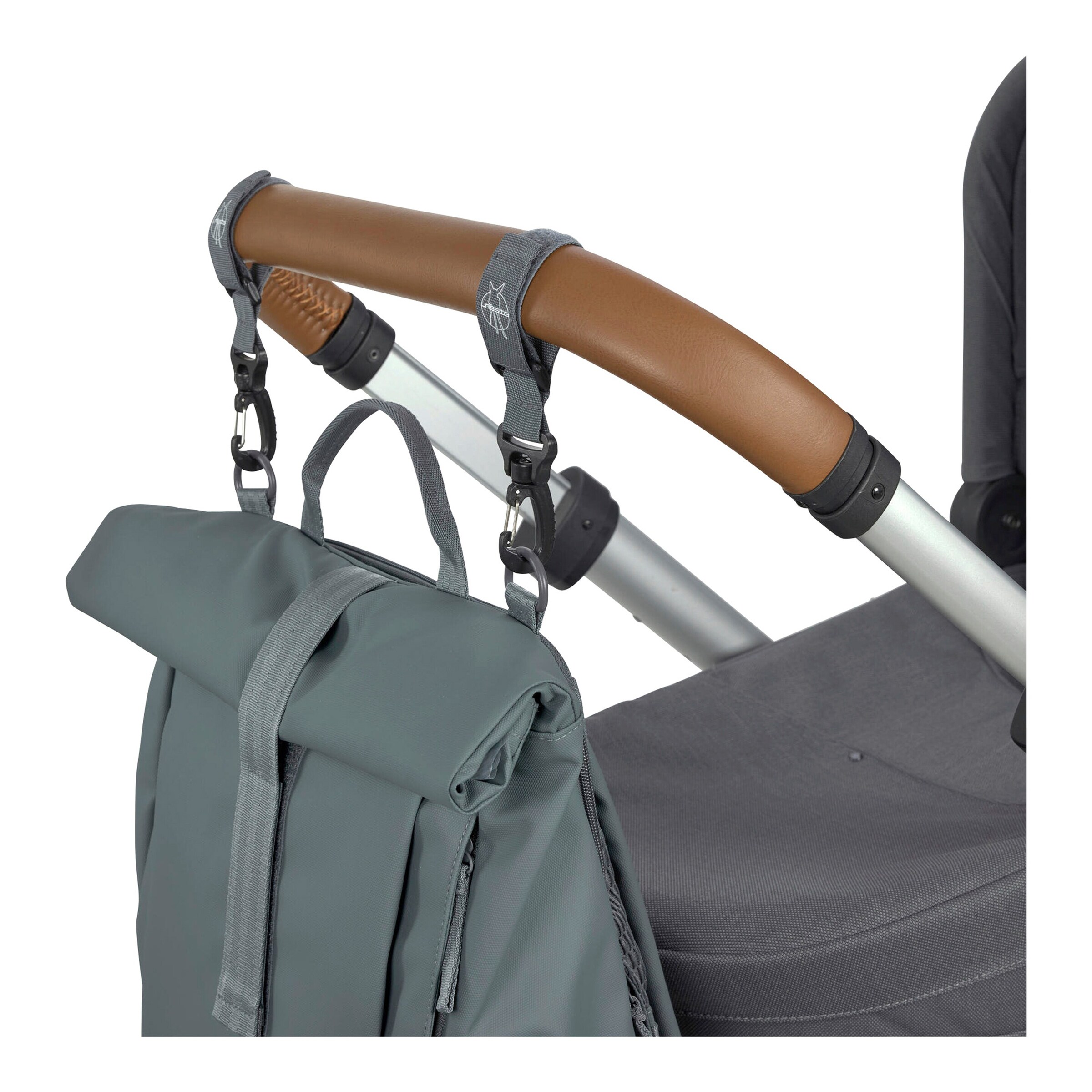 Lässig Wickelrucksack Rolltop Up anthrazit