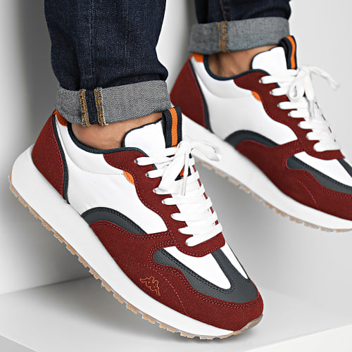 Baskets Logo Arvika 311F41W White Blue Deep Red Ochre