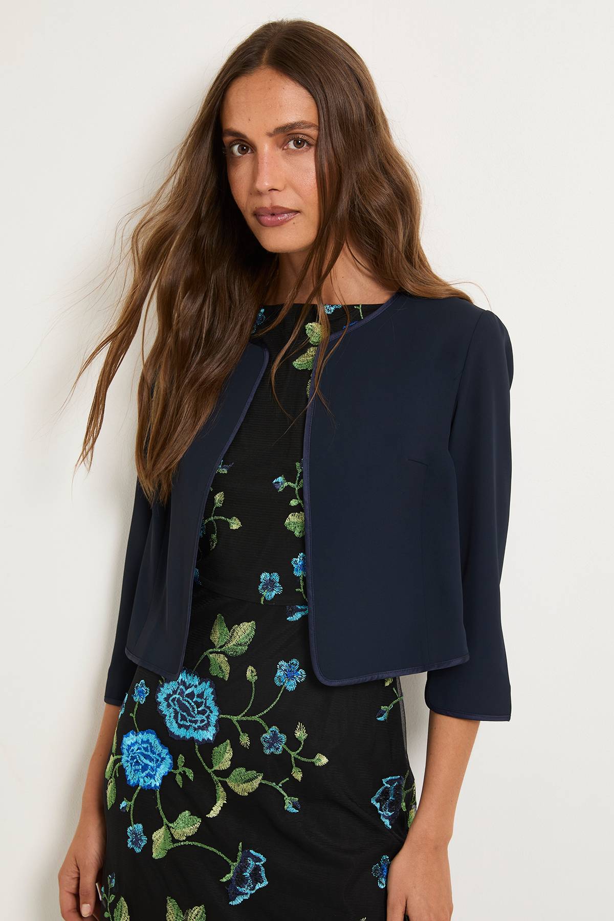 Wallis Veste Sans Col Tissée