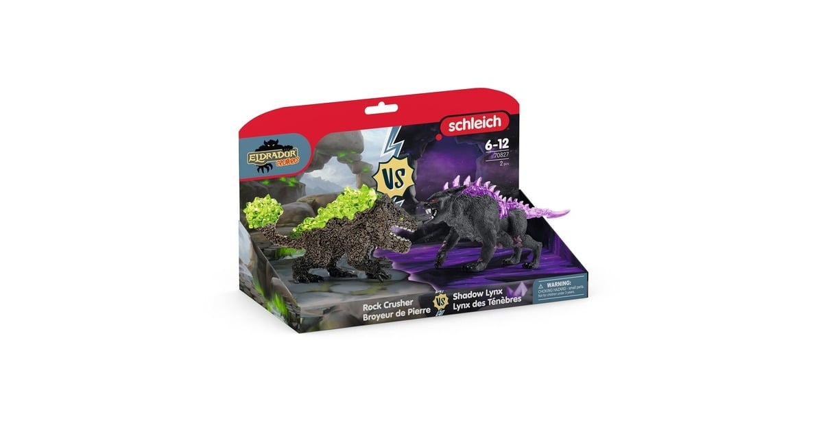 SchleichEldrador - Schaduwlynx versus rotsbreker speelfiguur  (70827)