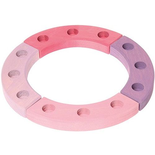 Grimm's verjaardagsring Ø 22 cm - roze-paars