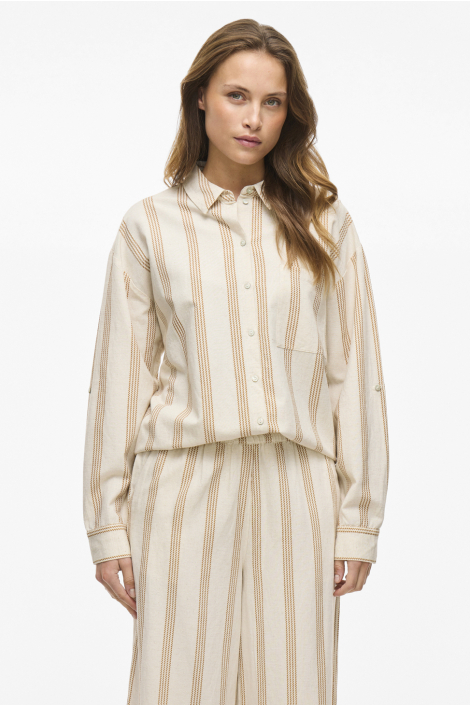 Vila beige dames blouse