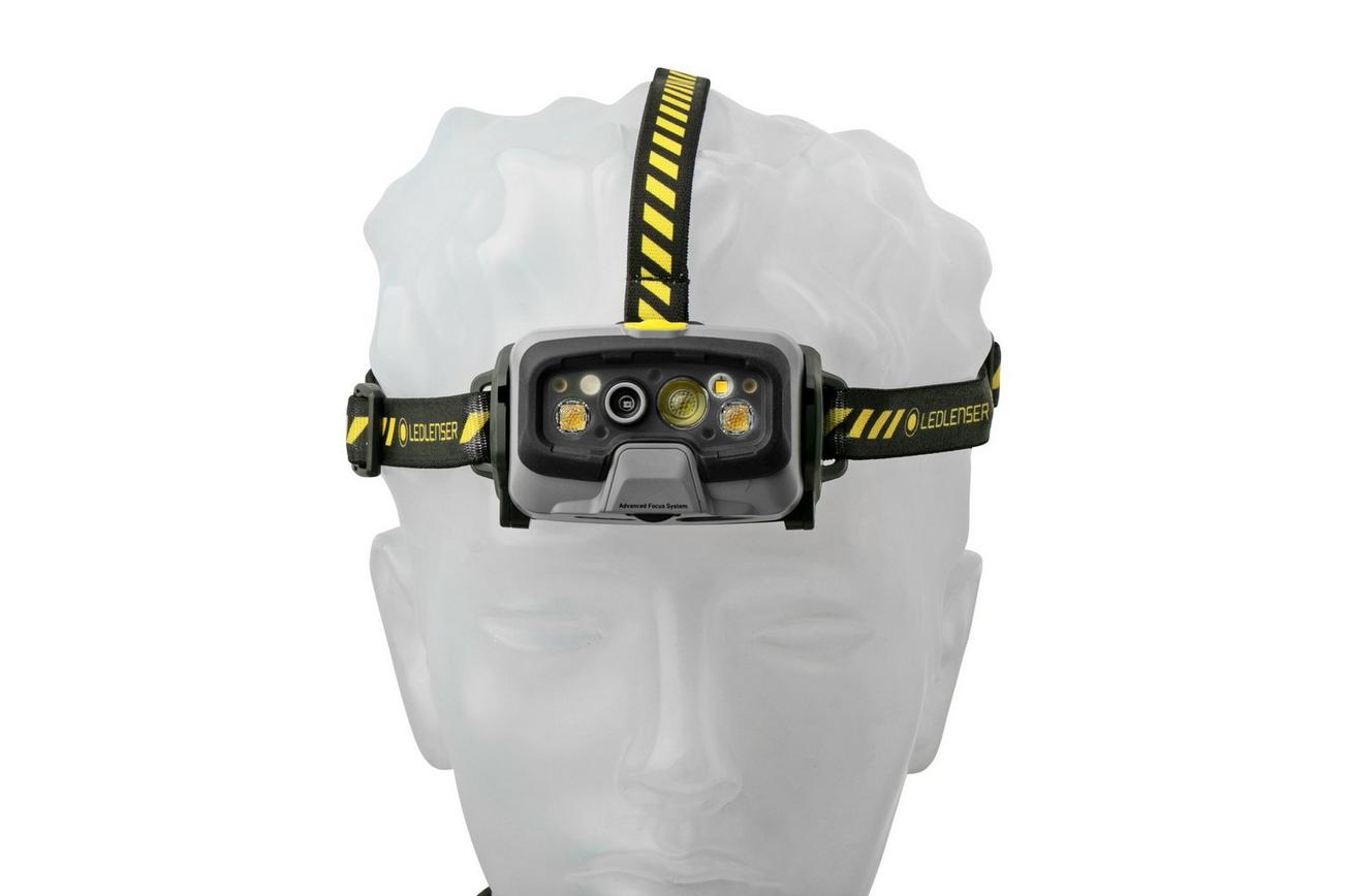 Ledlenser HF8R Work oplaadbare hoofdlamp met bluetooth, grijs, 1600 lumen