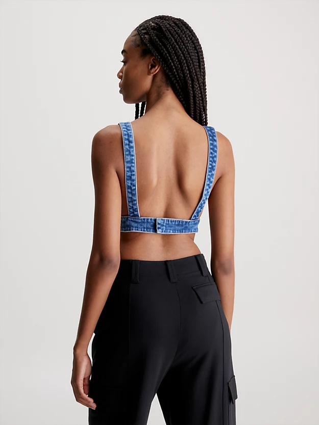 Top de sutiã jeans