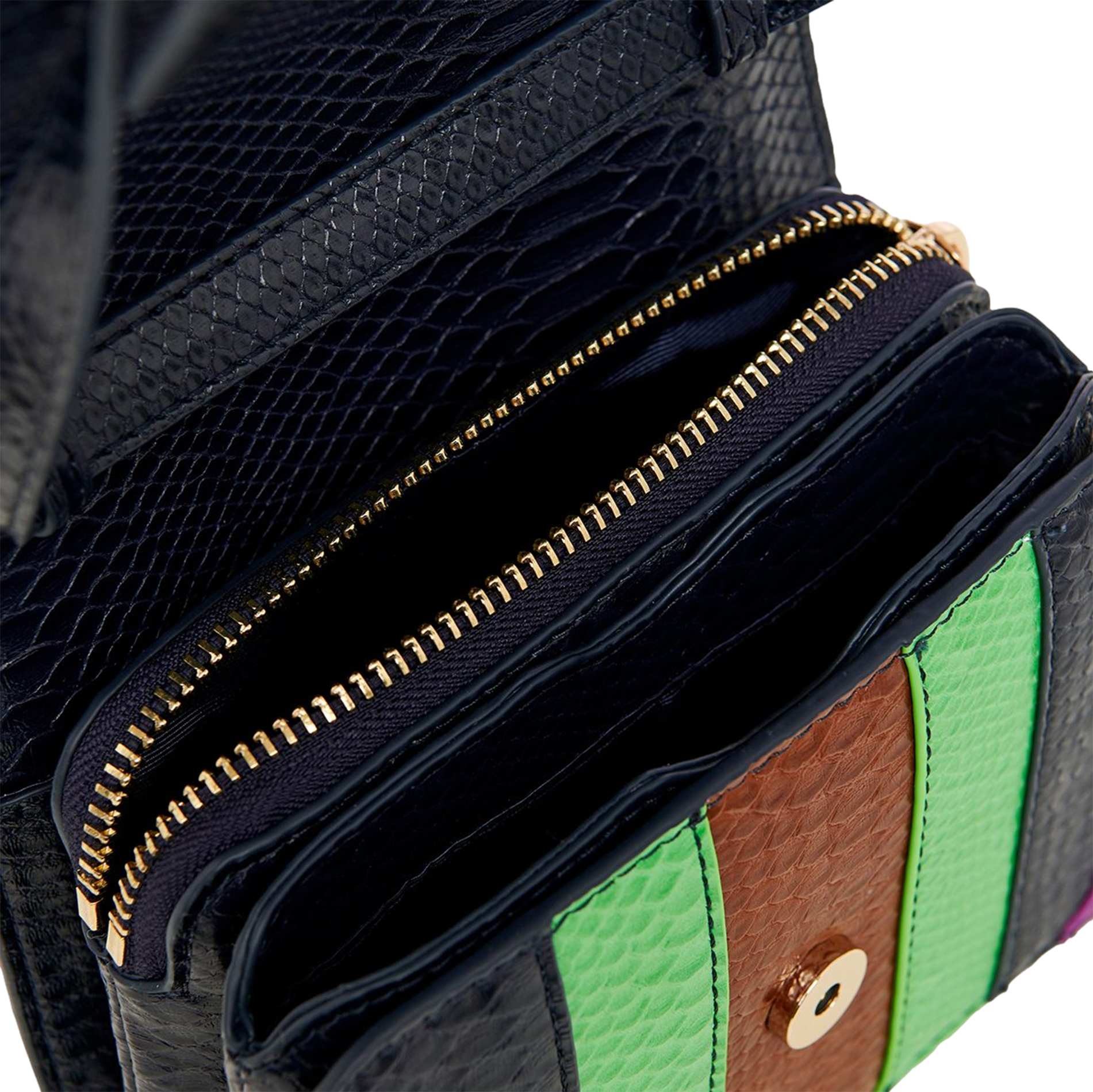 GELLO - Sac bandoulière effet cuir serpent | Multicolore