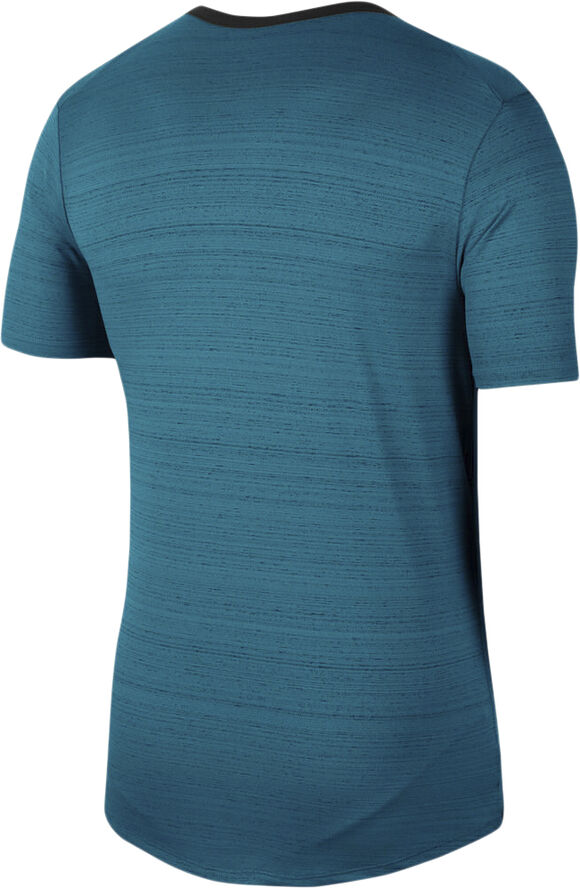 Nike Dri Fit Miler Lobe T Shirt Blå