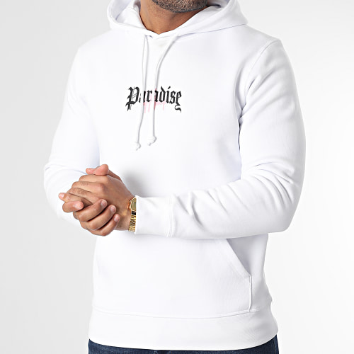 Sweat Capuche Angel Cap Blanc