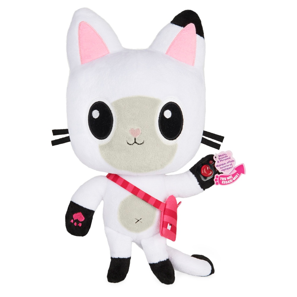 Gabby's Dollhouse 33cm Pandy Paws Plüschtier mit Lichtern, Geräuschen und Sätzen