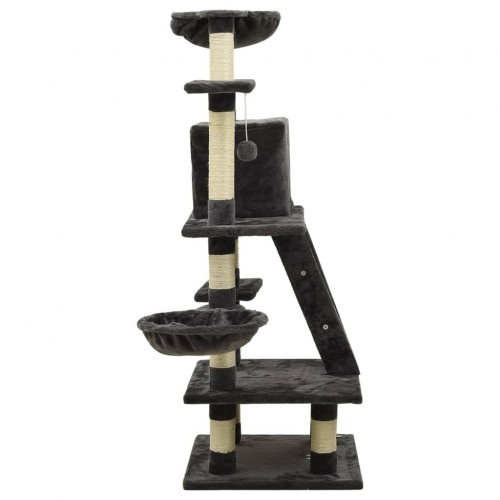 Arranhador completo para gatos, cor cinza