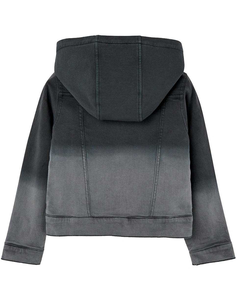 Jeansjacke HOOD in schwarz