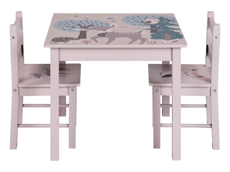 Kinder tafel met 2 stoelen