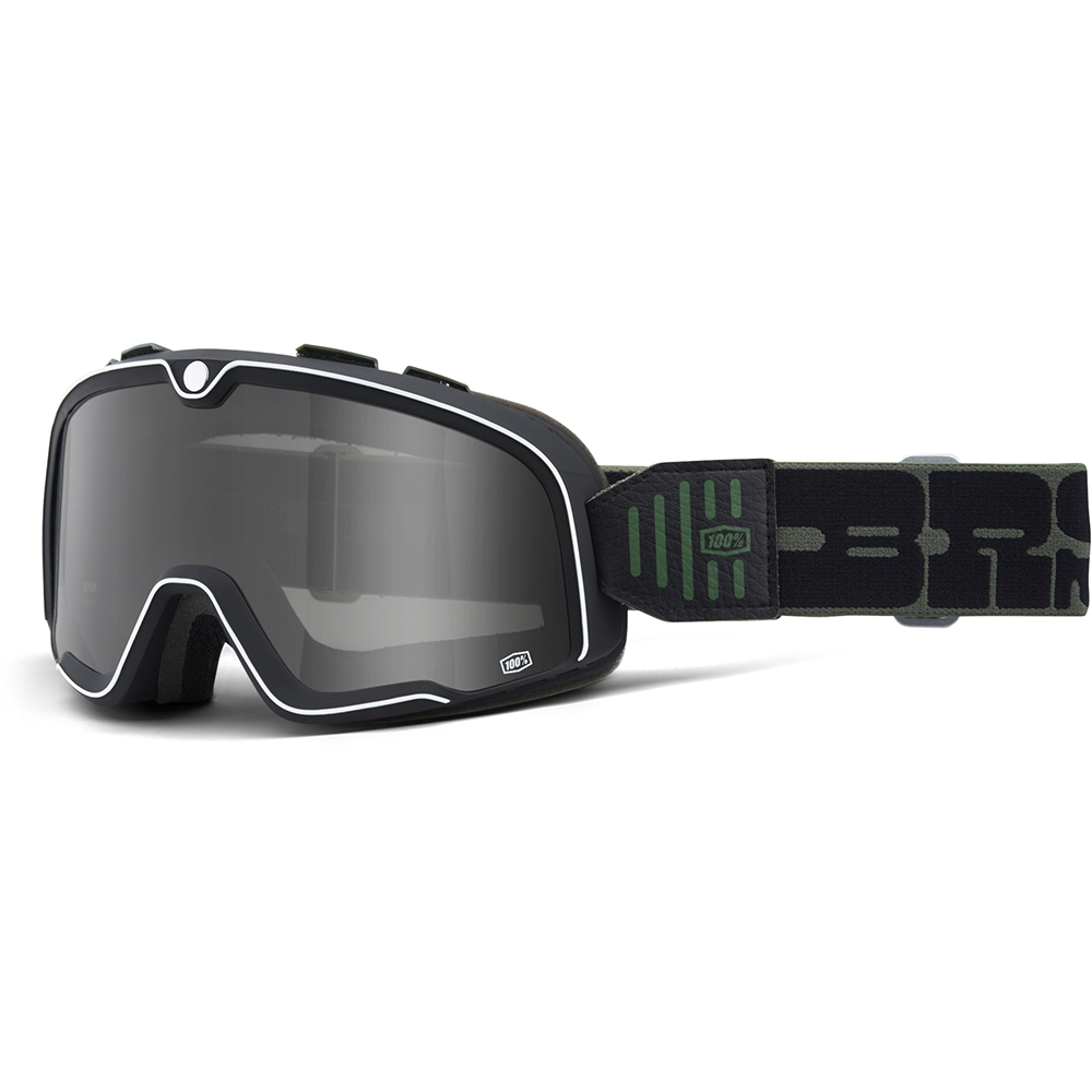 100% - Masque Barstow Kalmus - Smoke Noir / Vert