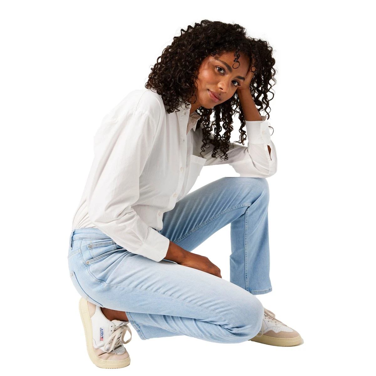 Dames Blouse 25016 blouse uni oversized