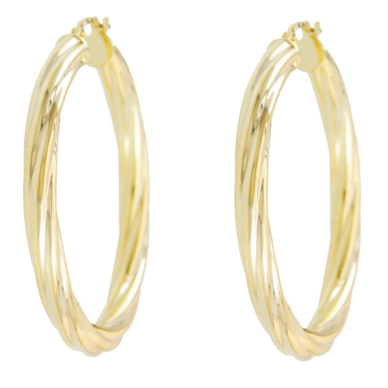 Boucles d'Oreilles Créoles Or Jaune