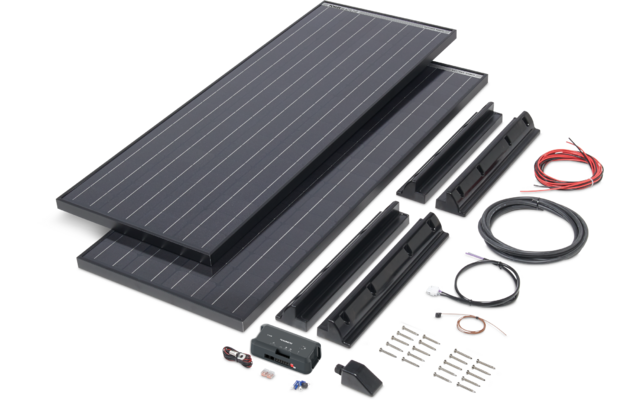 Büttner Elektronik Solar-Komplettanlage Power Blackline Solar Kit