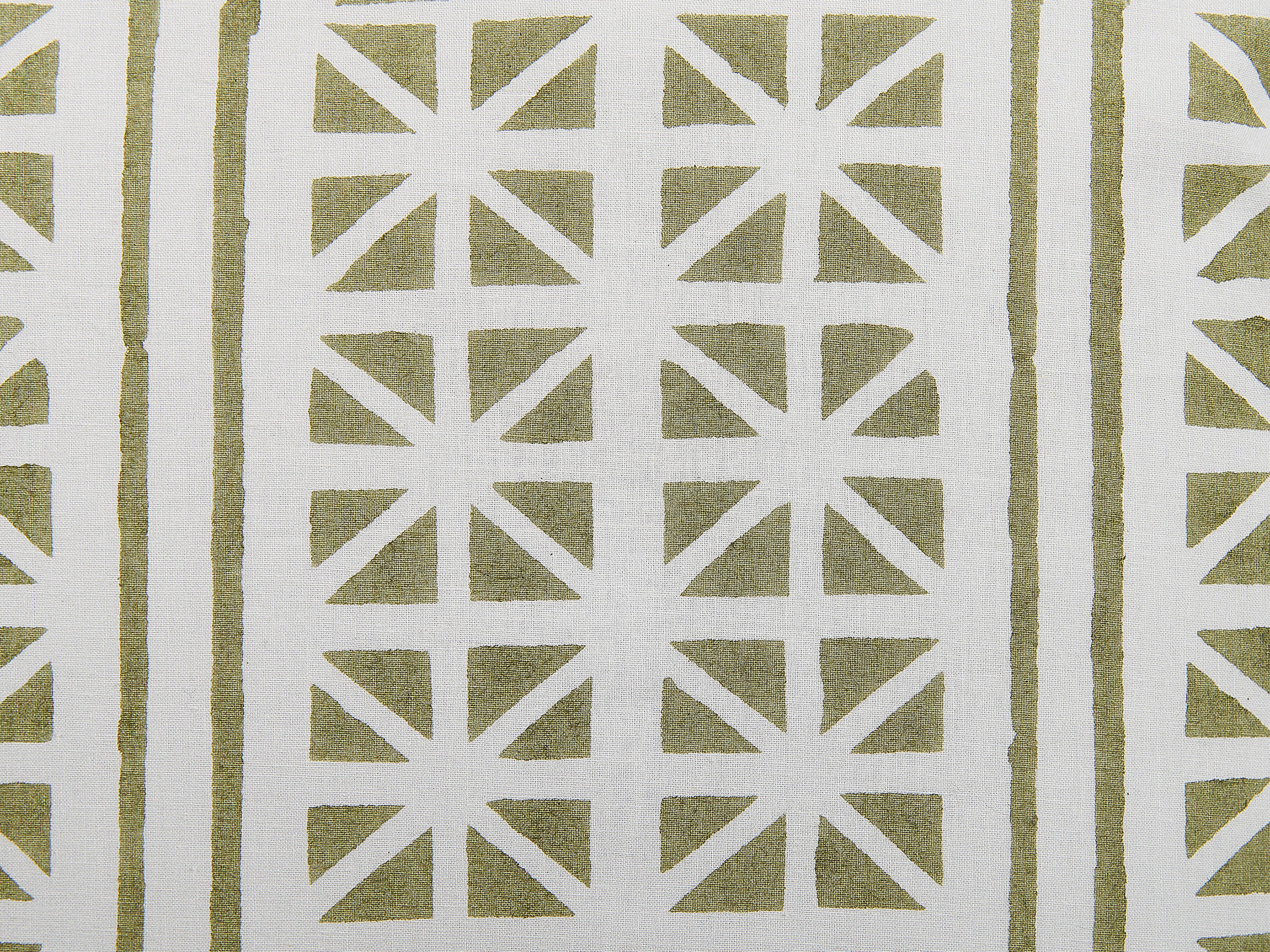 Sierkussen SYRINGA Katoen 45 x 45 cm Groen geometrisch patroon