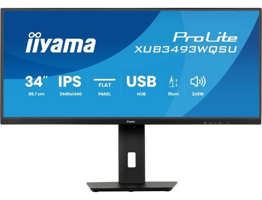 IIYAMA - Ecran 34 pouces WQHD ProLite XUB3493WQSU-B6