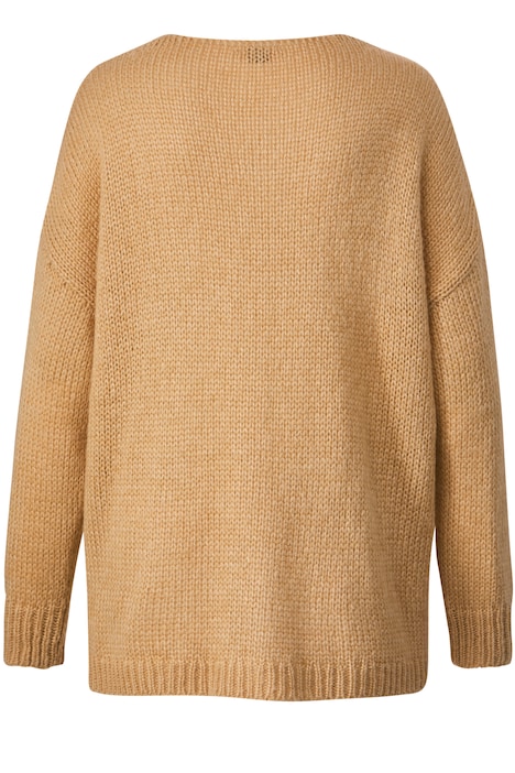 Strickjacke, oversized, offene Form, Langarm