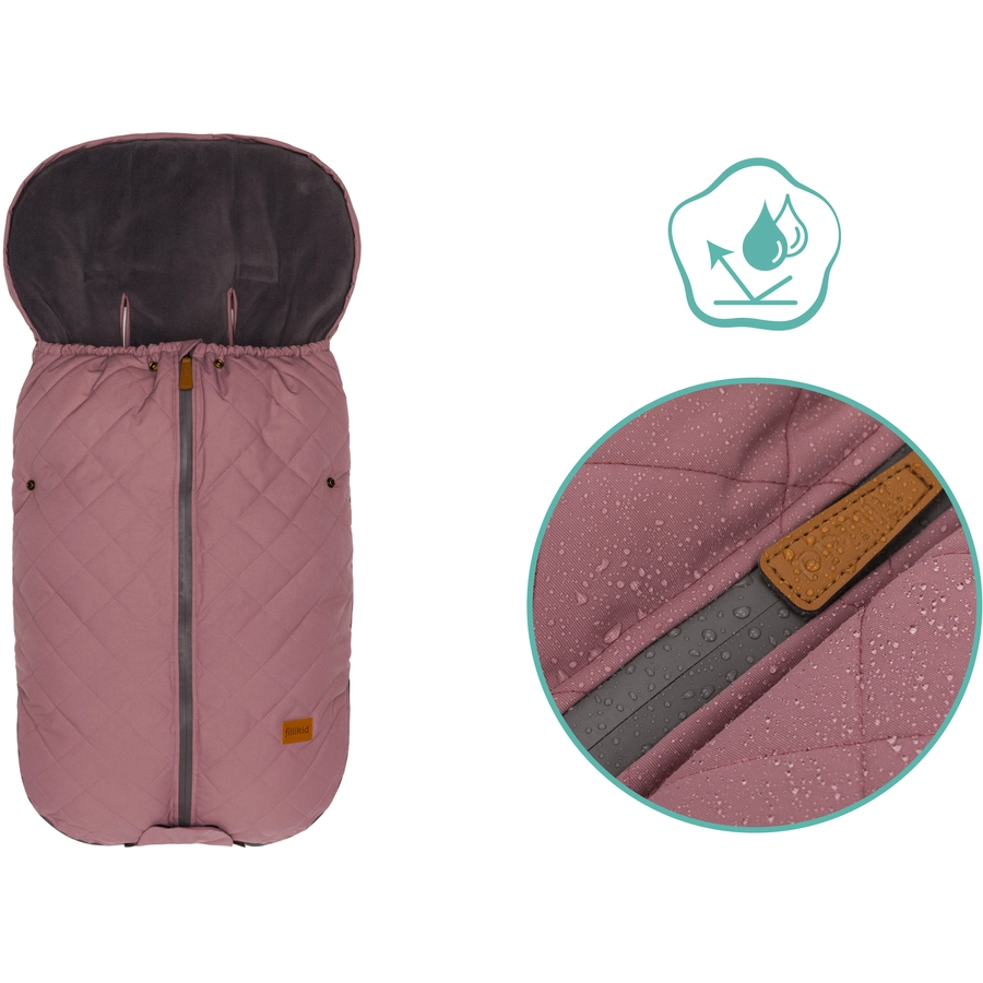 fillikid Winterfußsack Kamet Altrosa