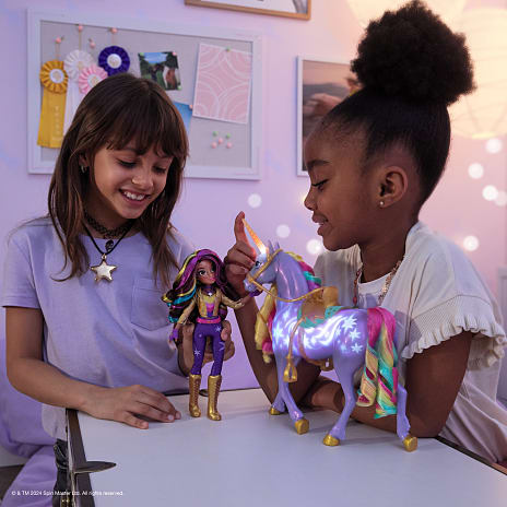 Unicorn academy Sophia & Wildstar dukke og enhjørning
