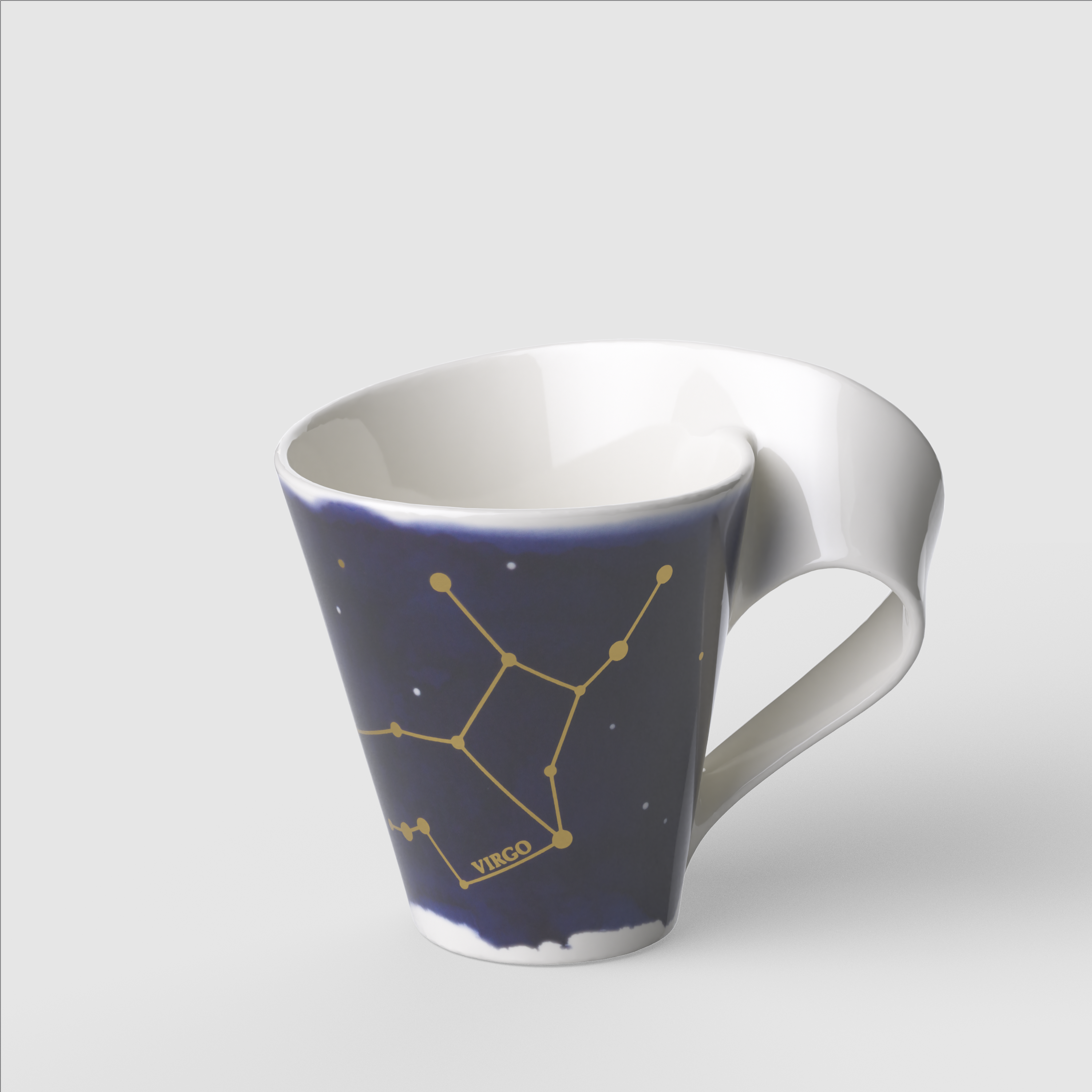 NewWave Mug Multi-colored, 8.2 oz, Premium Porcelain