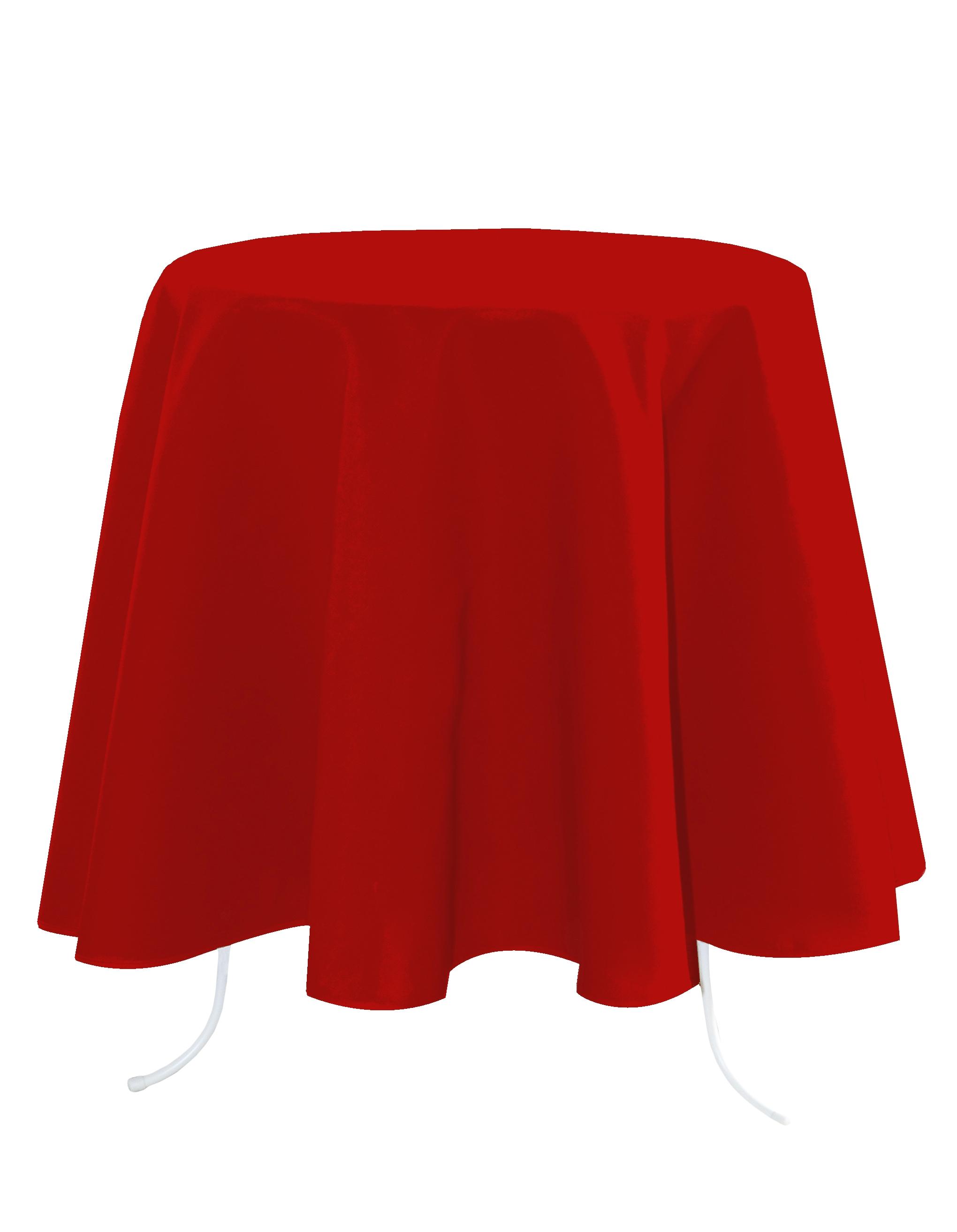 NELSON NAPPE 180CM DIAM ROUGE