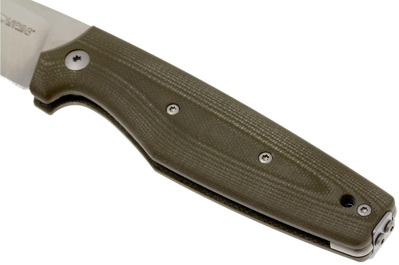 Viper Dan 1 5928GGR Green G10 N690, drop-point