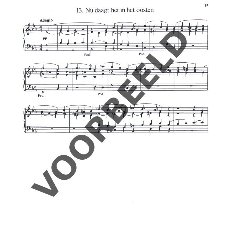 J.C. Willemsen Kerstzangen voor orgel