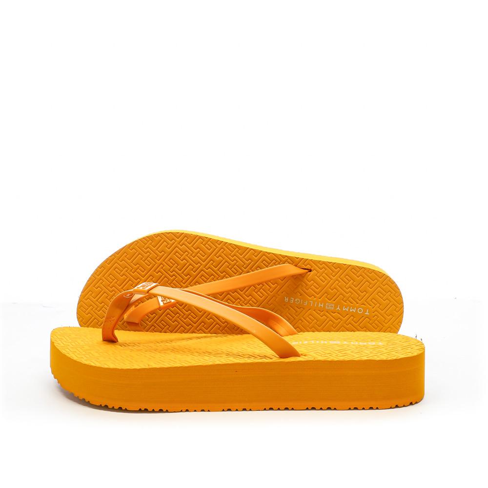 Tommy Hilfiger Tongs Orange Femme Tommy Hilfiger Beach Sanda